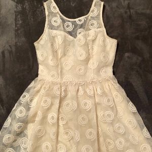 Cream Lace Dress